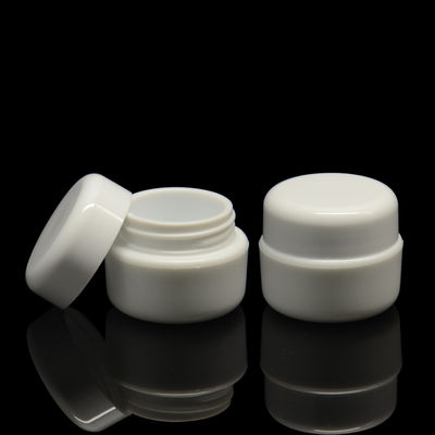 le plastique épais du mur 5g cogne l'emballage cosmétique de pot de crème d'oeil avec les couvercles en bambou