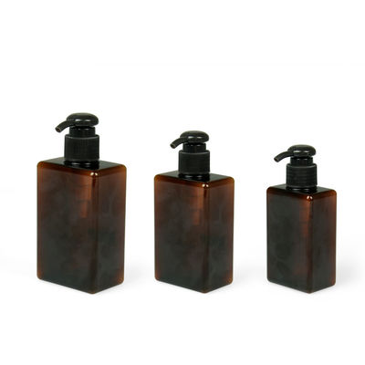 pot crème 24/410 Amber Shampoo Bottle carrée de 100ml 200ml 250ml Petg