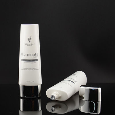 tube cosmétique de tube de base de 40mm empaquetant les tubes cosmétiques vides ovales superbes 180ml