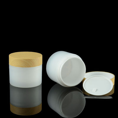 conteneurs cosmétiques en bambou de pot de 10g 20g 30g pp d'emballage d'OEM d'oeil de couvercle crème de crème
