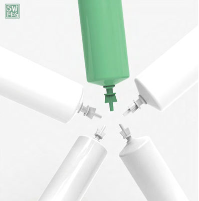 torsion en plastique de 10ml 60ml outre de l'emballage en plastique crème de compression de tube d'oeil jetable cosmétique d'utilisation