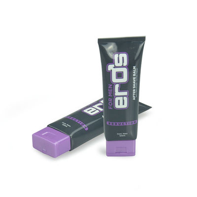 Tube ovale plat cosmétique fait sur commande de lotion de main d'emballage de tube