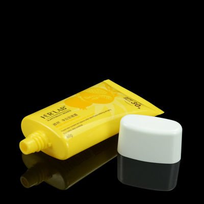 Tube ovale plat cosmétique fait sur commande de lotion de main d'emballage de tube