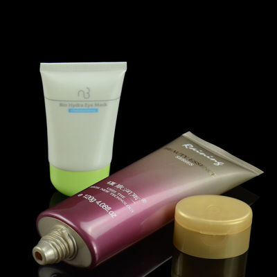 Tube ovale plat cosmétique fait sur commande de lotion de main d'emballage de tube