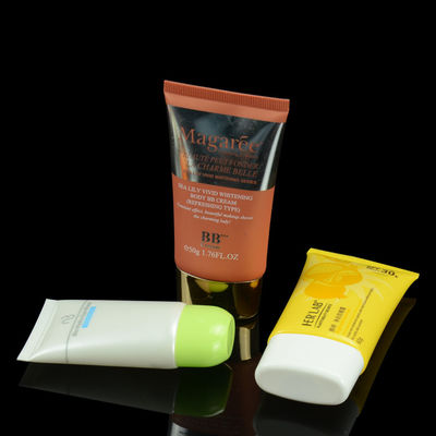 Tube ovale plat cosmétique fait sur commande de lotion de main d'emballage de tube