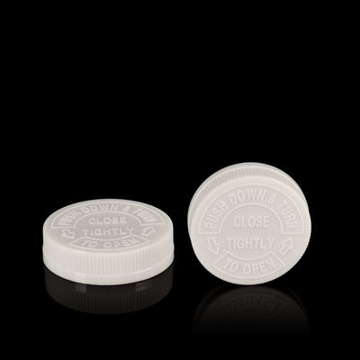 Cou supérieur des couvercles 52mm 70mm 89mm d'enfant de vis de bouteille en plastique résistante de capsule