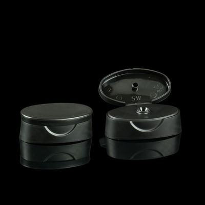 24/400 chapeau noir de Flip Top Cosmetic Plastic Bottle pour le shampooing