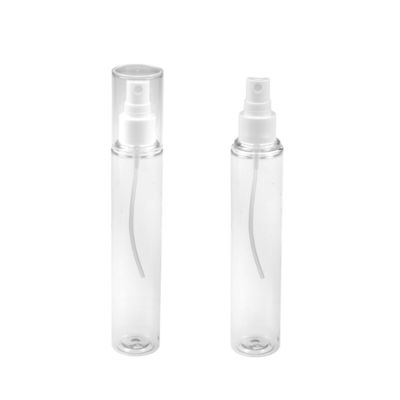 bouteille en plastique transparente de la couverture 100ml de bouteille plate d'animal familier de cylindre de 106mm grande