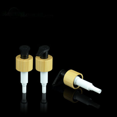 28 410 pp ont nervuré le commutateur de gauche à droite de collier de salle de bains de distributeur rechargeable en bambou de lotion