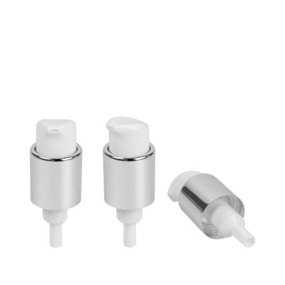 Pompe en plastique métallique 24/410 de traitement de Chrome de pompe de lotion de crème de déclencheur de torsion de gauche à droite