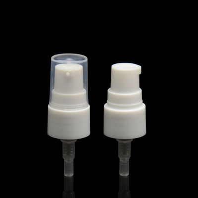 Le distributeur blanc en plastique cosmétique de traitement pulvérisent la pompe 18/410 0.12cc