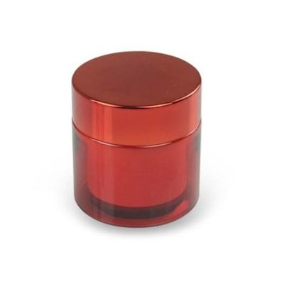 Le plastique cosmétique de luxe d'ANIMAL FAMILIER de la double couche 50ml cogne les conteneurs cosmétiques d'ANIMAL FAMILIER UV d'électrodéposition