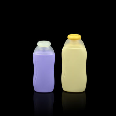 Shampooing en plastique vide coloré de la bouteille 200ml 250ml d'OEM dans la bouteille orange