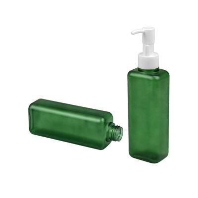 bouteille carrée 24/410 de pompe de lotion de corps de forme de bouteille cosmétique de 150ml 185ml PETG