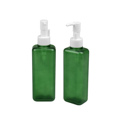bouteille carrée 24/410 de pompe de lotion de corps de forme de bouteille cosmétique de 150ml 185ml PETG