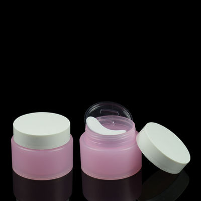 Masque en plastique libre crème de crème d'oeil du pot BPA pp de mur de double d'OEM 100g avec la cuillère