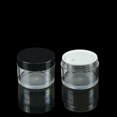 marquage d'emballages cosmétique de pot de crème de pot de 55mm 100ml PETG