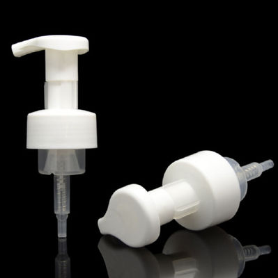conteneur cosmétique blanc clair de soins de la peau de 40mm de mousse de savon de bouteille de luxe de pompe