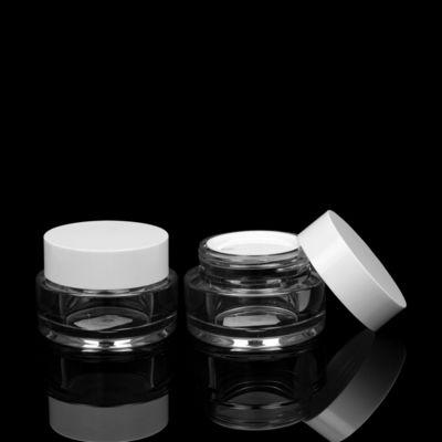 la crème lourde de mur de 50ml PETG cogne les pots de empaquetage cosmétiques de lotion avec des couvercles