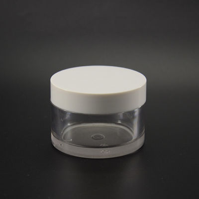 crème de visage cosmétique de pot de l'ABS PETG du sérum 50ml avec le couvercle plaqué