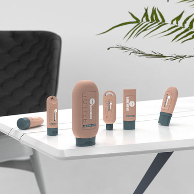 bouteille adaptée aux besoins du client à l'envers d'aseptisant de main du PE 60ml avec Flip Top Lid