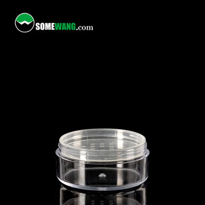 taille en plastique réutilisable de voyage de pot de poudre de l'espace libre 24g de maquillage rond lâche vide de conteneur