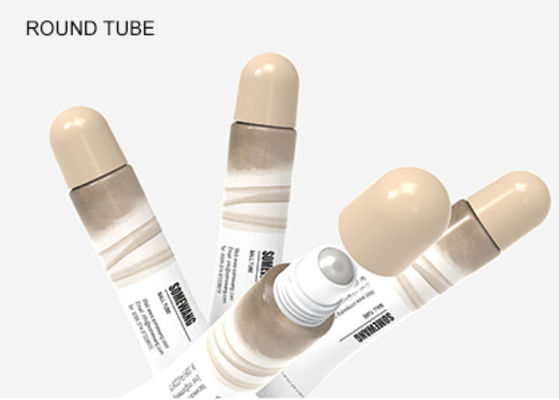 petit pain simple en plastique de 35ml 50ml 100ml sur l'emballage de cosmétiques de soins de la peau de tubes
