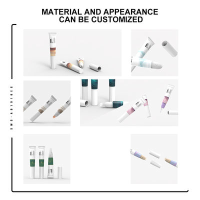 les couvercles à visser 15ml balayent le tube de empaquetage cosmétique de conteneur de lèvre de tube principal de lustre