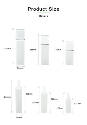 bouteille de PE de 300ml 400ml 500ml avec la bouteille de shampooing de couverture extérieure