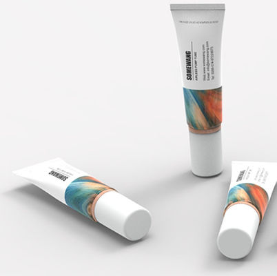 Tube de crème pour les yeux en plastique ABL de 15 ml avec applicateur de massage pour emballage cosmétique