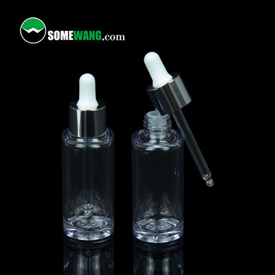Bouteille vide d'huile essentielle de la bouteille 10ml 30ml 40ml de compte-gouttes de PETG avec le compte-gouttes de tube de compression
