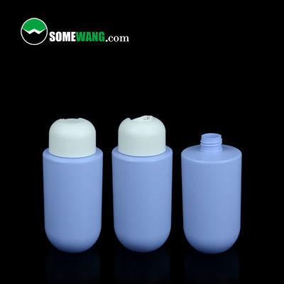 Épaule plate adaptée aux besoins du client de HDPE de couleur autour de l'emballage cosmétique de lotion de la bouteille inférieure 300ml 400ml